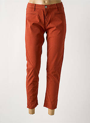Pantalon 7/8 stretch taille normale marron DENIM STUDIO femme