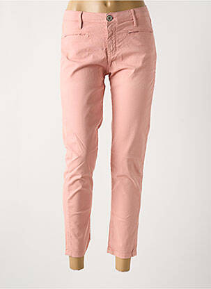 Pantalon 7/8 stretch taille normale rose DENIM STUDIO femme