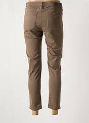 Pantalon 7/8 marron DENIM STUDIO pour femme seconde vue