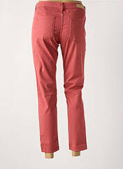 Pantalon 7/8 rouge DENIM STUDIO pour femme seconde vue