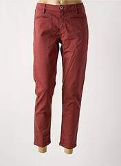 Pantalon 7/8 rouge DENIM STUDIO pour femme seconde vue