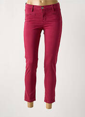 Pantalon 7/8 violet DENIM STUDIO pour femme seconde vue