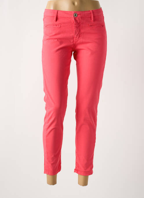 Pantalon 7/8 rose DENIM STUDIO pour femme