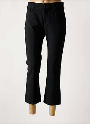 Pantacourt coupe droite noir DENIM STUDIO femme
