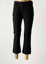 Pantacourt coupe droite noir DENIM STUDIO femme
