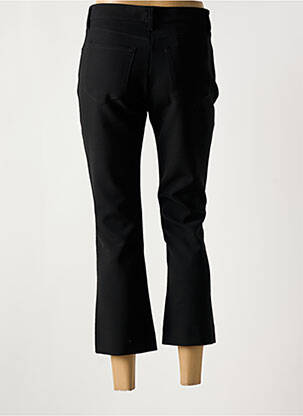 Pantacourt coupe droite noir DENIM STUDIO femme
