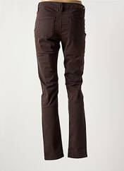 Pantalon slim marron DENIM STUDIO pour femme seconde vue
