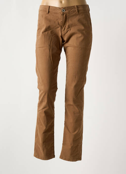 Pantalon chino marron DENIM STUDIO pour femme