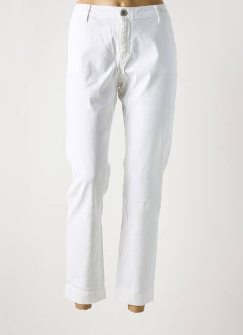 Pantalon slim blanc DENIM STUDIO pour femme