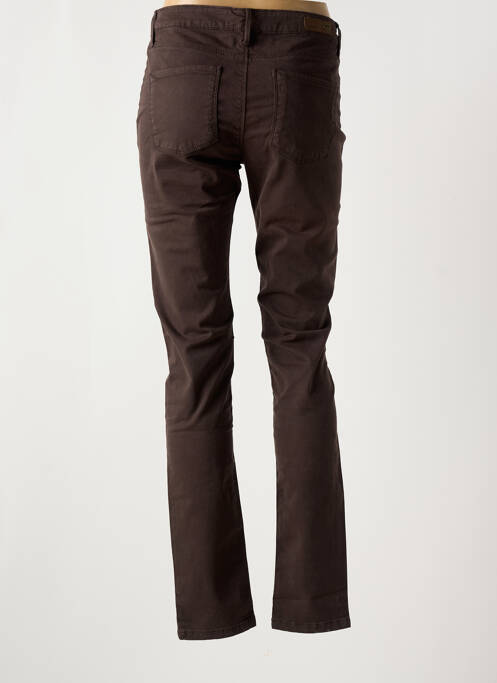 Pantalon slim marron DENIM STUDIO pour femme