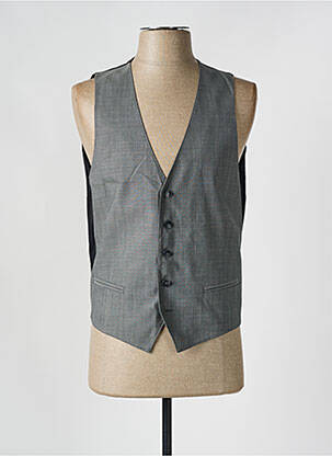 Gilet sans manche tissage chiné gris STRELLSON homme