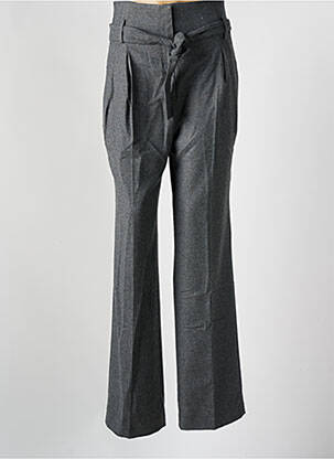 Pantalon droit taille à pinces taille haute gris BA&SH femme