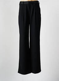 Pantalon droit tissage crêpe taille haute noir BA&SH femme