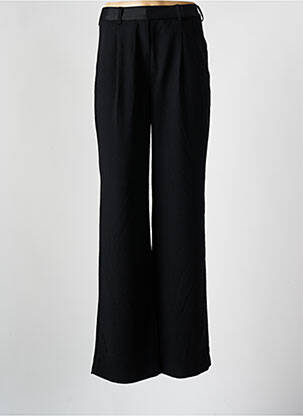 Pantalon droit tissage crêpe taille haute noir BA&SH femme