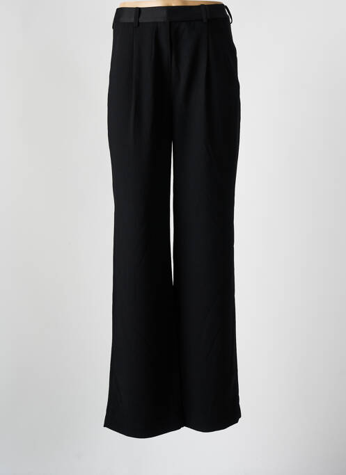 Pantalon droit tissage crêpe taille haute noir BA&SH femme