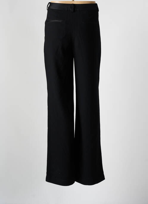 Pantalon droit tissage crêpe taille haute noir BA&SH femme