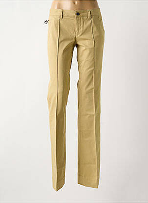 Pantalon droit tissage popeline beige BARBARA BUI femme