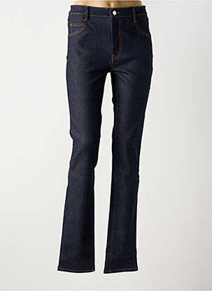 Jeans coupe slim tissage brut taille haute bleu BARBARA BUI femme