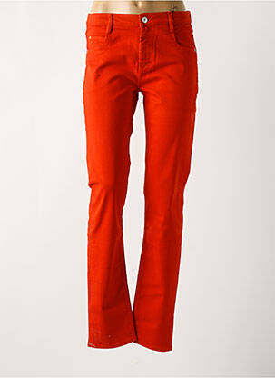 Jeans coupe slim stretch taille normale orange BARBARA BUI femme