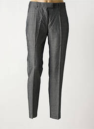Pantalon chino fermeture zippée sous rabat avec crochet taille haute gris BARBARA BUI femme