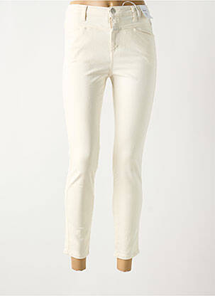 Jeans skinny taille haute taille haute beige CLOSED femme