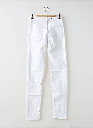 Jeans coupe slim poches taille haute blanc BARBARA BUI femme