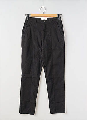 Pantalon slim tissage popeline taille normale noir BA&SH femme
