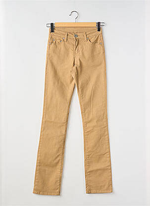 Pantalon droit stretch taille normale marron DENIM STUDIO femme
