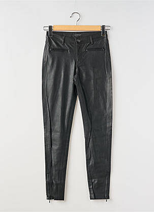 Pantalon slim tissage enduit taille normale noir DENIM STUDIO femme