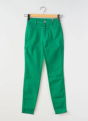 Jeans coupe slim tissage brut taille normale vert CLOSED femme