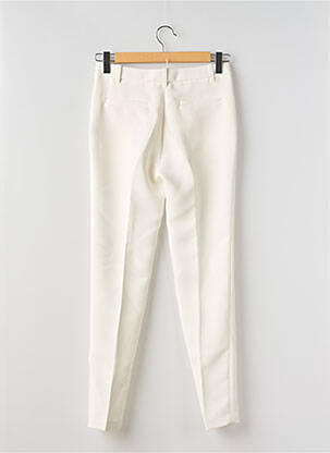 Pantalon slim tissage popeline taille normale blanc BARBARA BUI femme