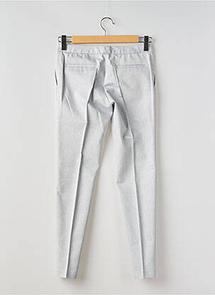 Pantalon slim tissage popeline taille normale gris BARBARA BUI femme