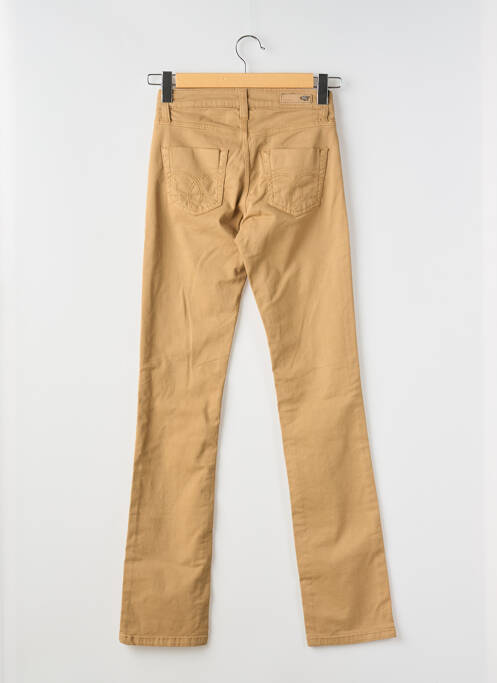 Pantalon droit stretch taille normale marron DENIM STUDIO femme