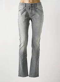 Jeans coupe slim stretch taille normale gris CLOSED femme