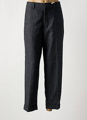 Pantalon chino tissage chiné taille haute noir CLOSED homme