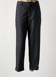 Pantalon chino tissage chiné taille haute noir CLOSED homme