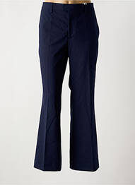 Pantalon flare fermeture zippée sous rabat avec crochet taille normale bleu CLOSED femme