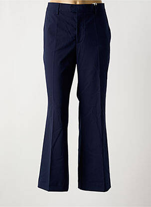 Pantalon flare fermeture zippée sous rabat avec crochet taille normale bleu CLOSED femme
