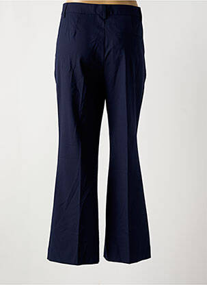 Pantalon flare fermeture zippée sous rabat avec crochet taille normale bleu CLOSED femme