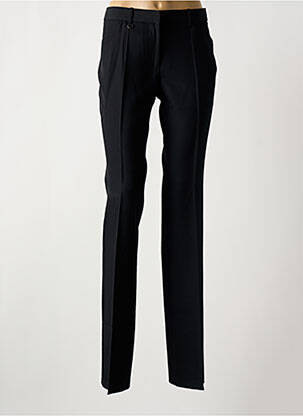 Pantalon droit taille à pinces taille haute noir BARBARA BUI femme
