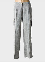 Pantalon cargo coupe droite taille normale gris TRUSSARDI JEANS femme