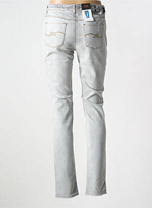 Jeans coupe slim stretch taille normale gris TRUSSARDI JEANS femme