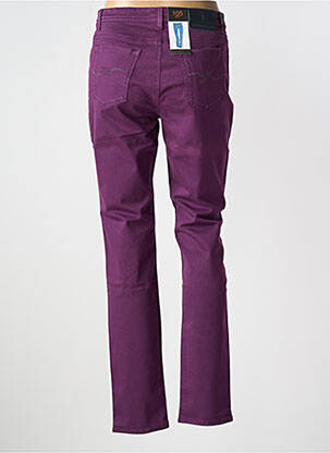 Pantalon slim tissage popeline taille normale violet TRUSSARDI JEANS femme