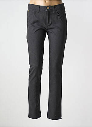 Pantalon slim tissage popeline taille normale gris TRUSSARDI JEANS femme