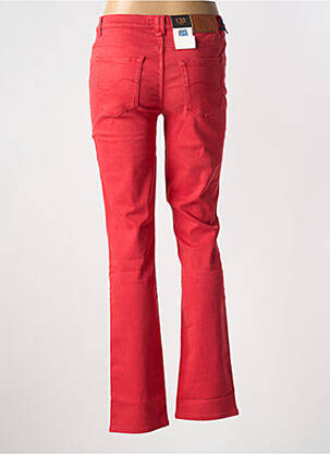 Jean coupe flare stretch taille normale rouge TRUSSARDI JEANS femme