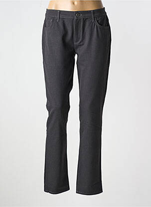 Pantalon slim tissage popeline taille normale gris TRUSSARDI JEANS femme