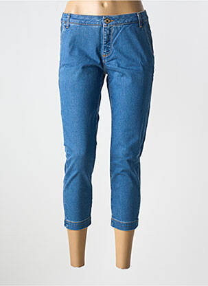 Pantacourt stretch taille normale bleu TRUSSARDI JEANS femme