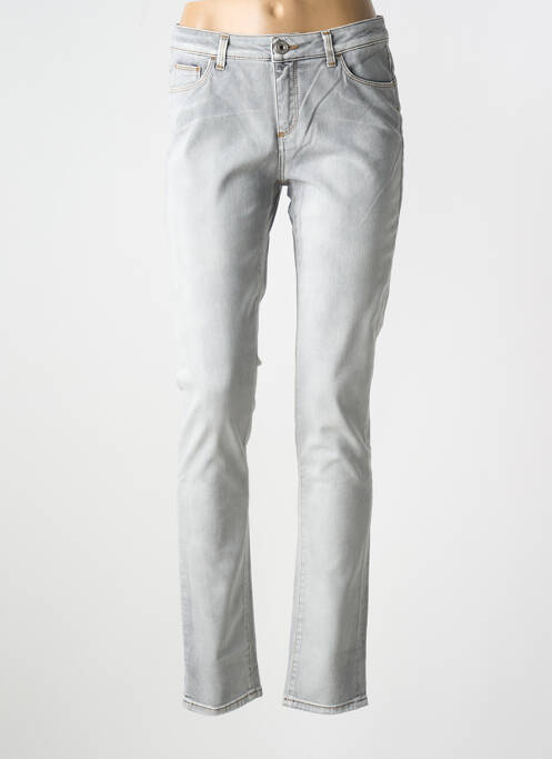 Jeans coupe slim gris TRUSSARDI JEANS pour femme