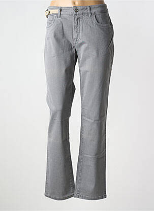 Jeans coupe droite stretch taille normale gris TRUSSARDI JEANS femme