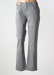 Jeans coupe droite stretch taille normale gris TRUSSARDI JEANS femme